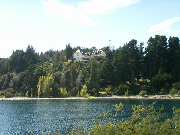 Hotel overlooking Lago Nahuel Huapi