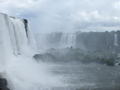 The waterfalls on the Brazilian and Argentine side