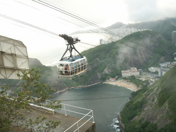 The cable car leading to the Sugar Loaf