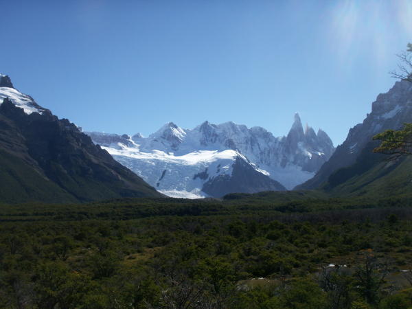 Last views of Cerro Torre and the sky is finally without a cloud!