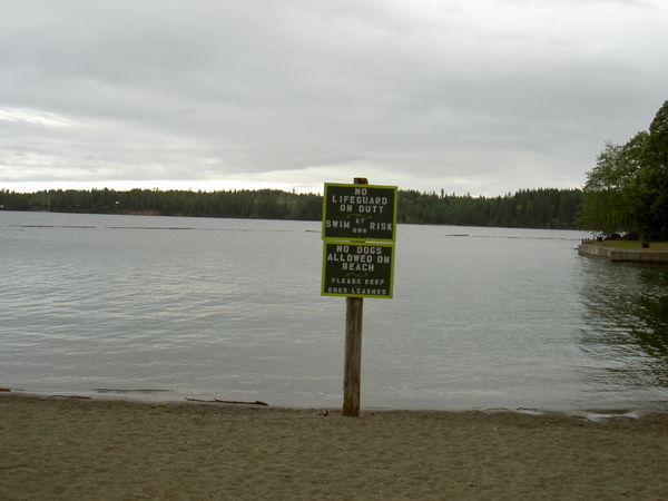 What!? No lifeguard at Comox lake?