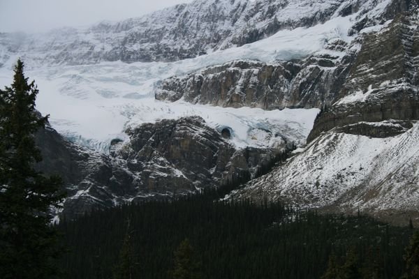 The first highway-side glacier