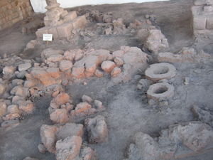 recently excavated Inca pottery and stuff