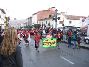 a street parade, Cusco
