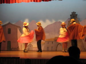 a traditional Quechua dance