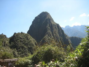 wayna Picchu from the bottom