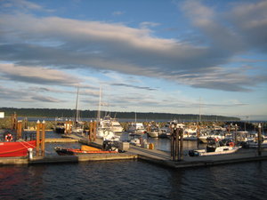 Sun set off Vancouver Island