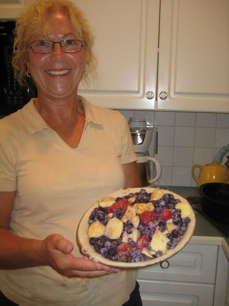 Barb and her home made topless pie