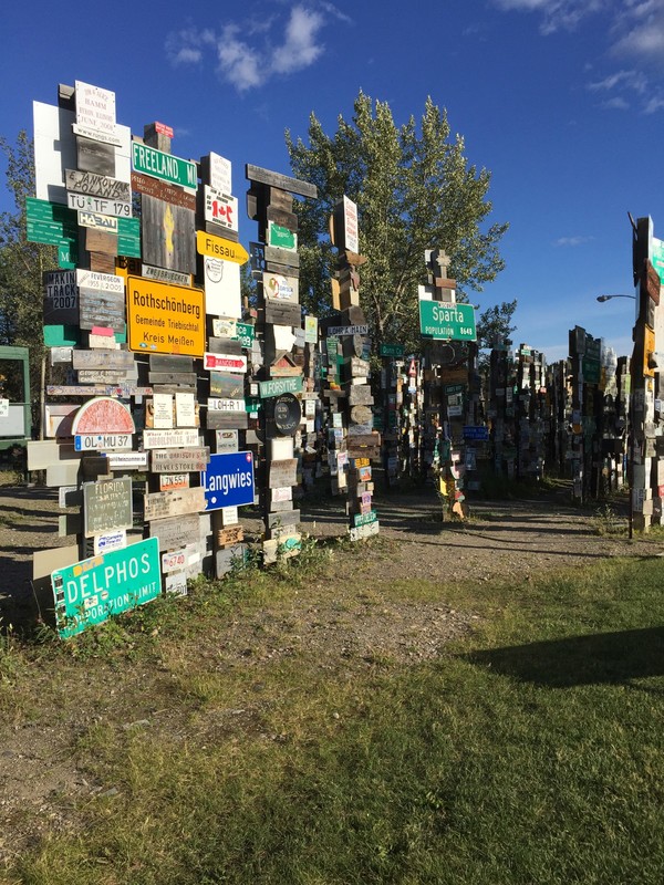 Sign Forest in Watson Lake