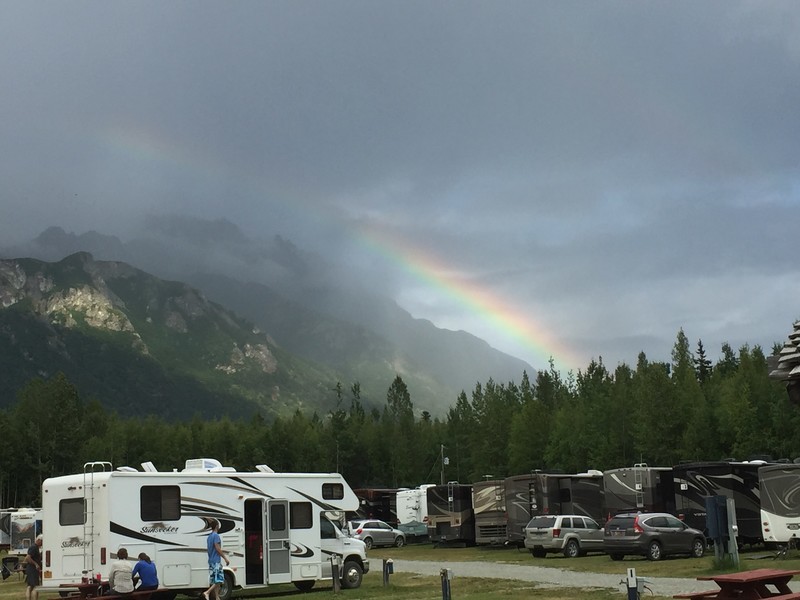 Rainbow over Campground