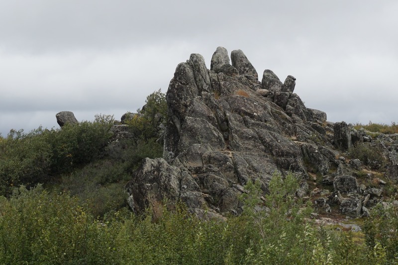 Finger Rock Formation Along the Road