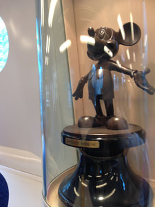 Mickey Mouse Statue in the Train