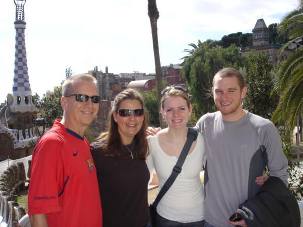 The 4 of us at Park Guell