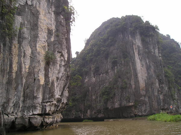 The massive limestone formations looked even more impressive when seen from the water level