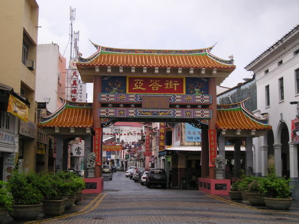 Chinese street in Kuching