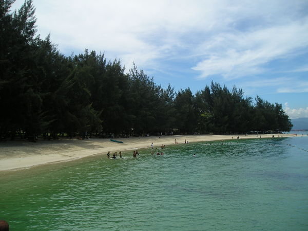 Manukan island off the coast of Kota Kinabalu
