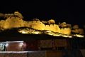 Illuminated Jaisalmer Fort at night