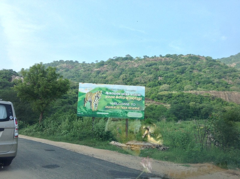 Entering Chinnar Wildlife Sanctuary