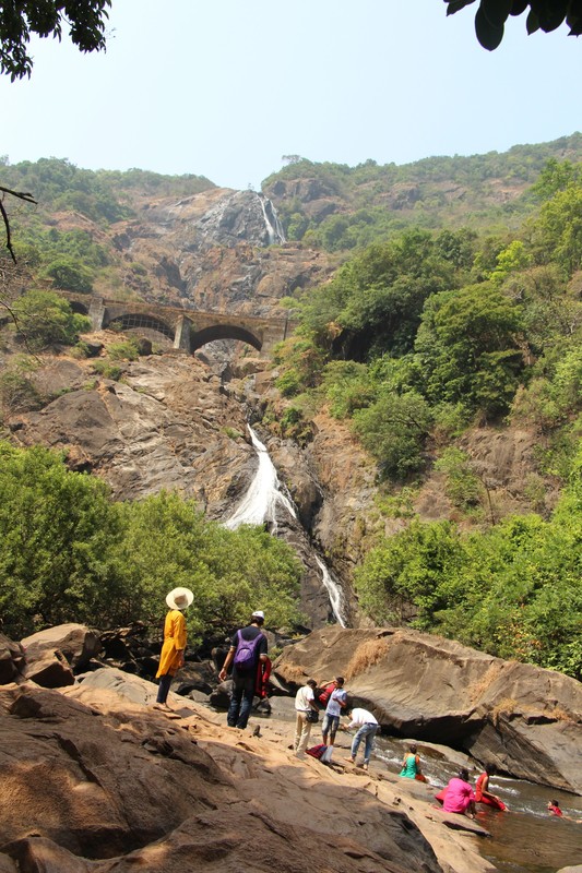Multi Tiers of Dudhsagar Falls 