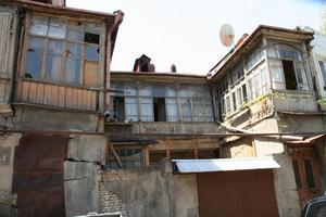 traditional wooden house in old Tbilisi