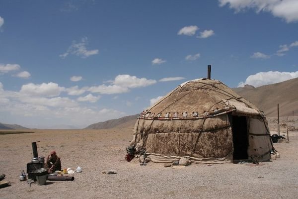 a yurt
