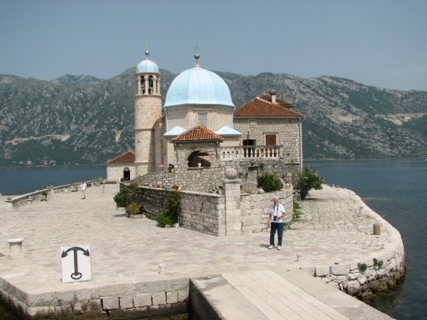 A small church amid water