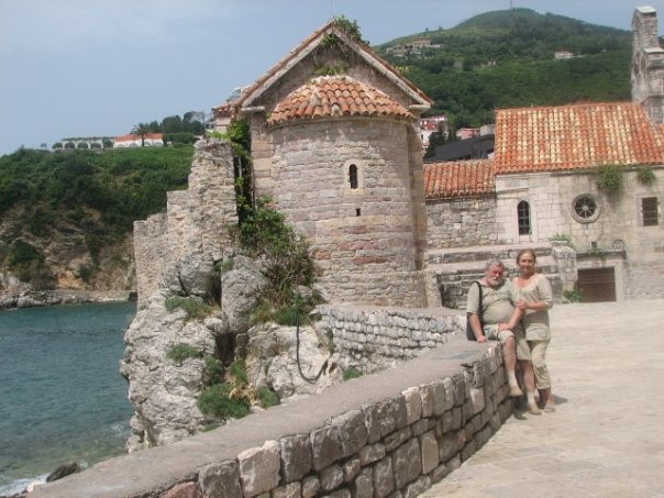 A fragment of an old fortress in Budva