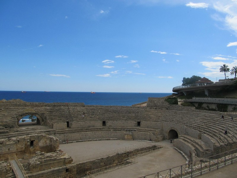 Gladiators fight amphitheater in Tarragona