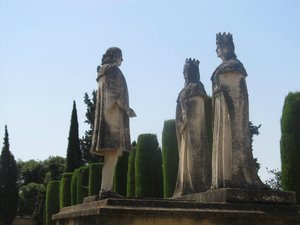 The Christian Monarchs and Columbus in the Alcázar