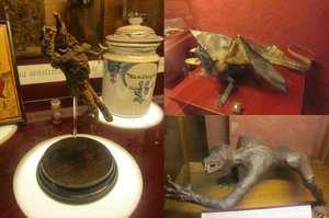Exhibit items associated with malefice