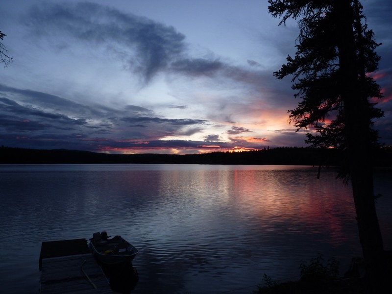 Sunset on Bobtail Lake