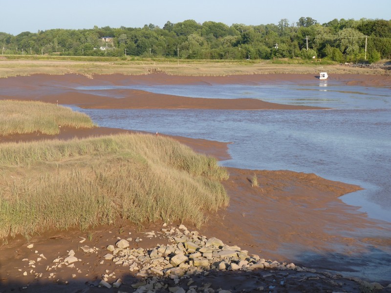 Low tide in Wolfville, Nova Scotia