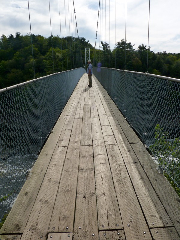 Suspension Bridge at Chutes de la Chaudiere Falls