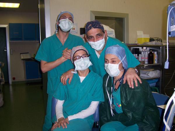 the anesthesia team