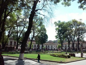 Plaza in beautiful Patzcuaro 