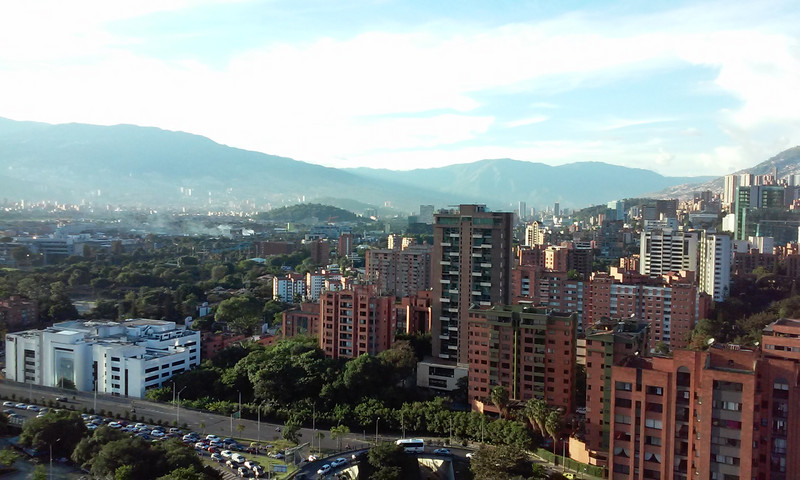 View from our apartment window, Medellin