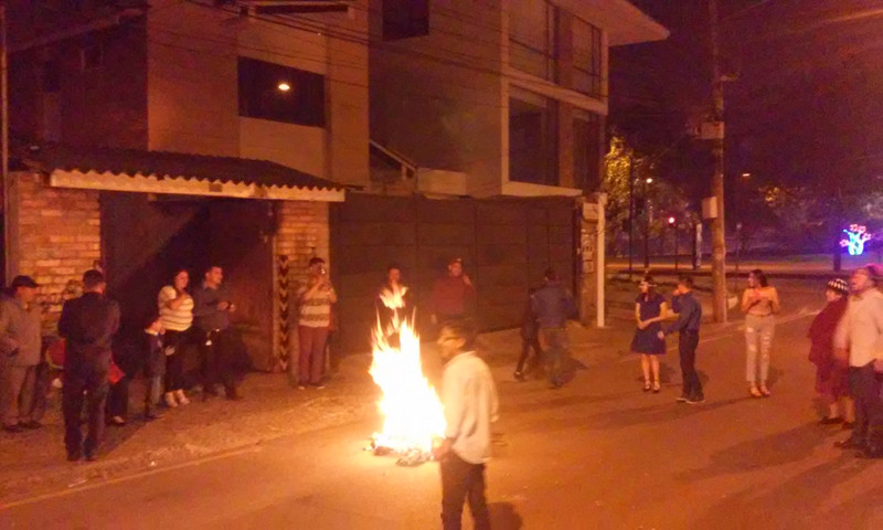 Burning of the 'viejos'
