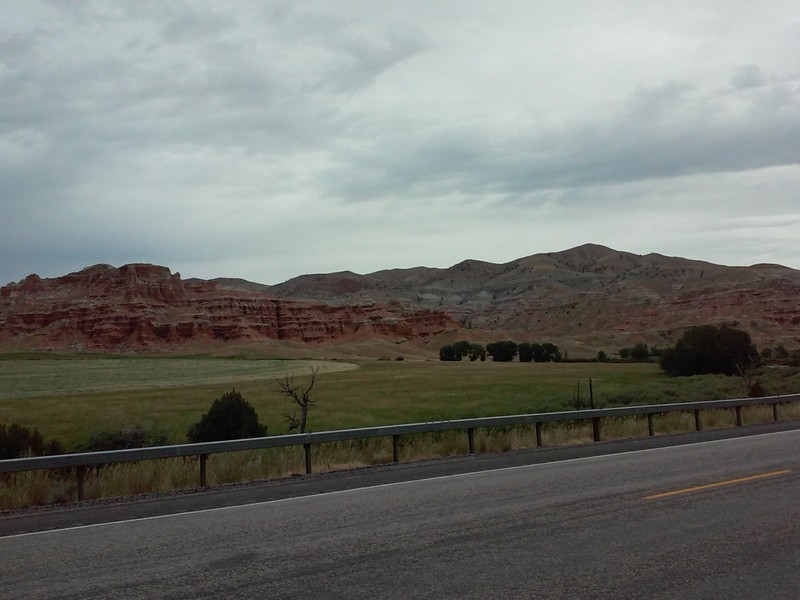 Red rocks south of Dubois, WY on Highway 26