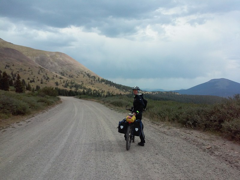 Coming down from Boreas Pass