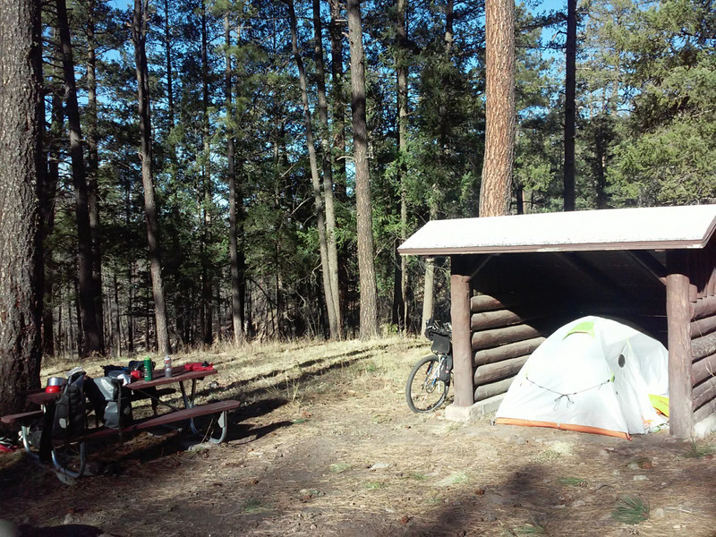 Camping below Emory Pass