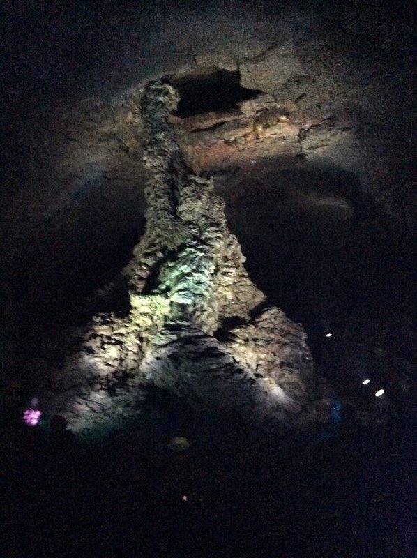 Lava column in Manjanggul Cave
