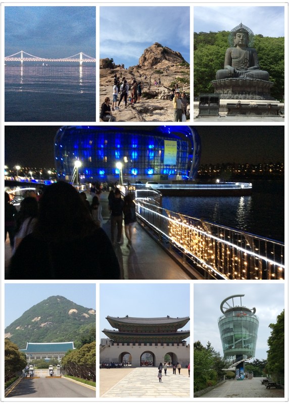 Snapshots of places that I visited in South Korea