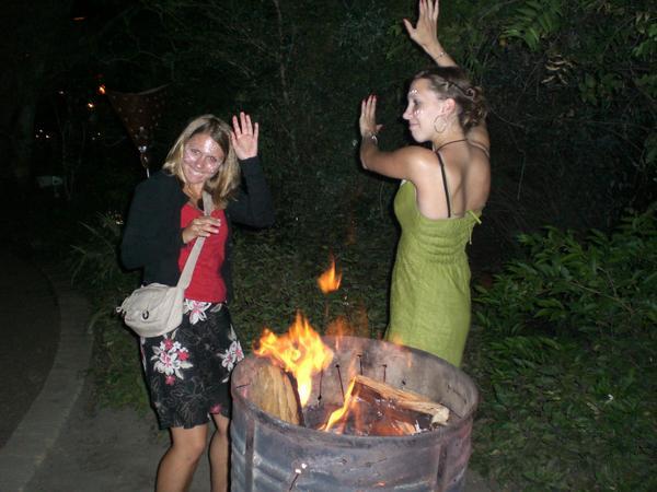 dancing around the fire