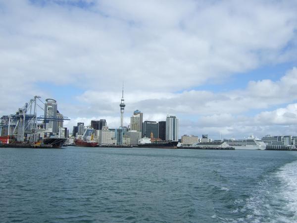 Auckland skyline and harbour