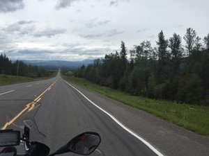 Wide open road coming into Smithers
