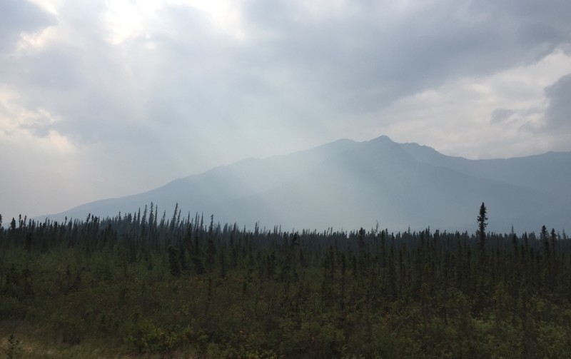 Smoke in the mountains 