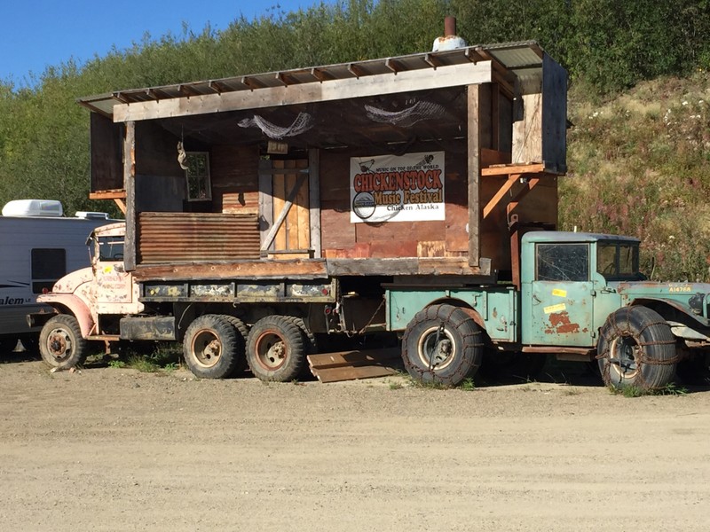 Trucks used for the music festival 