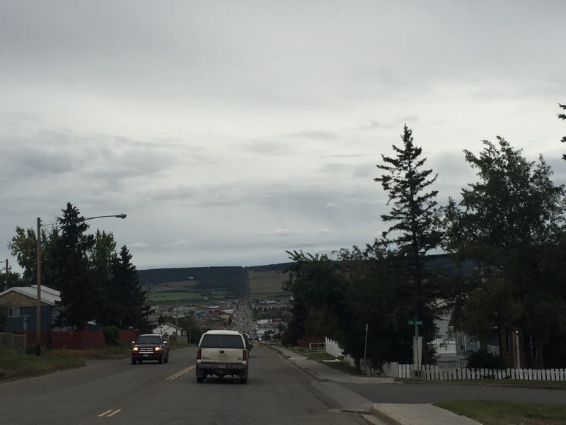 View looking back onto Dawson Creek 