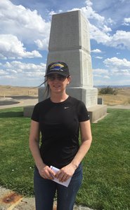 Yo en Little Bighorn Battlefield 