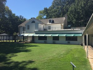 Elvis' back courtyard 